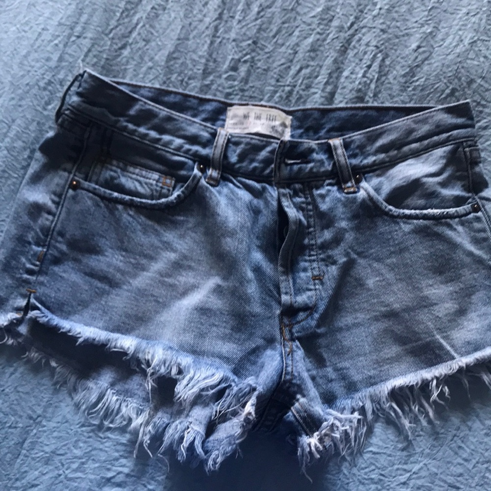 Free People Jean shorts